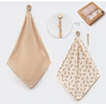 LOVEMAXX KIZ YAPRAKLI MÜSLİN PENYE BATTANİYE SET